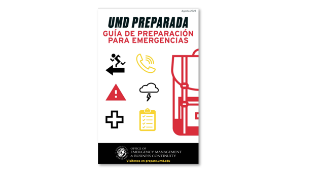 cover of BE UMD Ready booklet in spanish